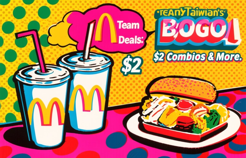 McDonald's Team Taiwan Deals: BOGO Drinks, $2 Combos & More