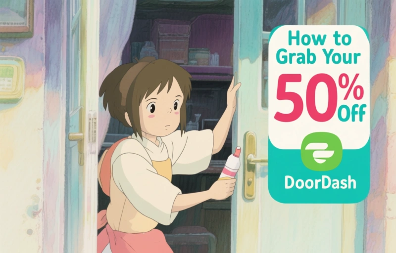 Visual representation of Save 50% on DoorDash Orders - April 2026 Promo