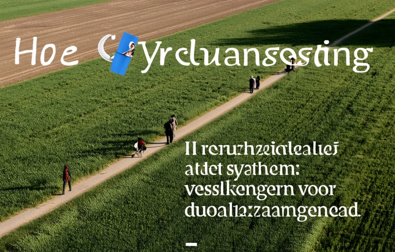 Visuele weergave van Hoe idealisten het systeem veranderen voor duurzaamheid