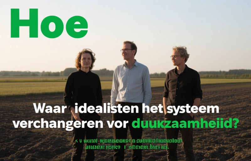 Visuele weergave van Hoe idealisten het systeem veranderen voor duurzaamheid