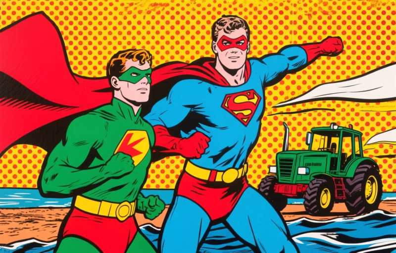 Superhelden in Actie: Kai en Joep Redden de Dag met Trekker en Zeem