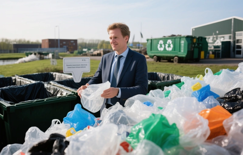 Visuele weergave van Plastic recycling in Nederland