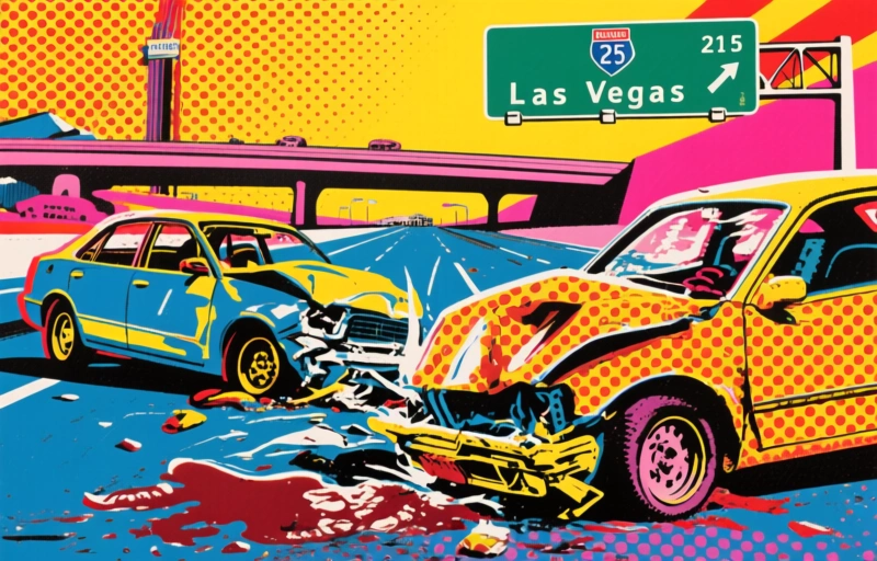 Kolmen auton törmäys Las Vegasin 215 Beltwayllä: Yksi kuollut