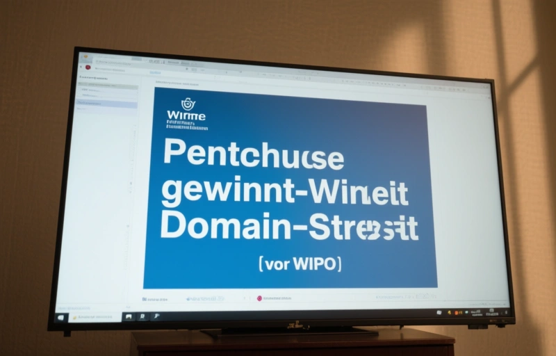 Visuelle Darstellung von Penthouse gewinnt Domain-Streit vor der WIPO