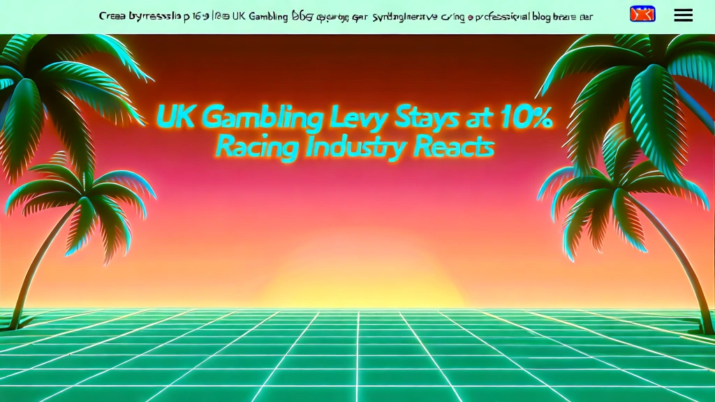 UK Gambling Levy Stays at 10%: Racing Industry Reacts