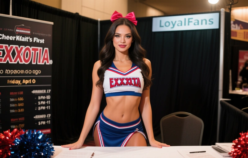 Visual representation of Cheerleader Kait's First EXXXOTICA Chicago Appearance 2026