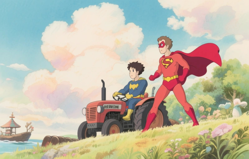 Superhelden in Actie: Kai en Joep Redden de Dag met Trekker en Zeem