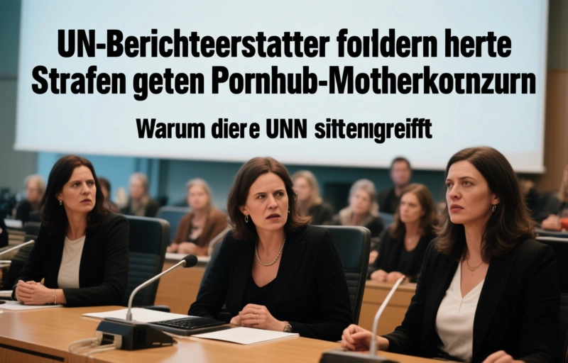 Visuelle Darstellung von UN-Berichterstatter fordern harte Strafen gegen Pornhub-Mutterkonzern