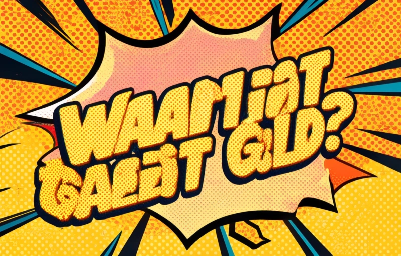 Visuele weergave van Goud daalt wekelijks door inflatie en rentestijging