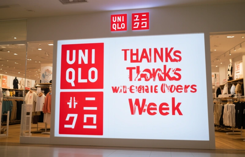 Visual representation of UNIQLO Thanks Customers with Special Offers Week