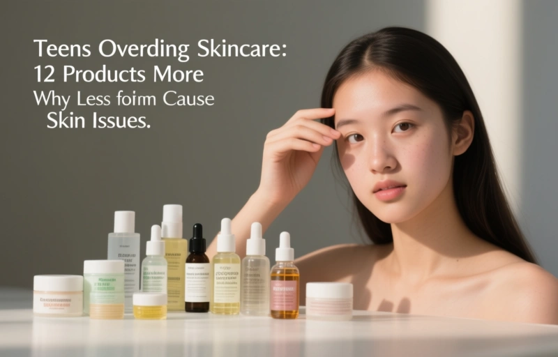 Visual representation of Teens Overdoing Skincare