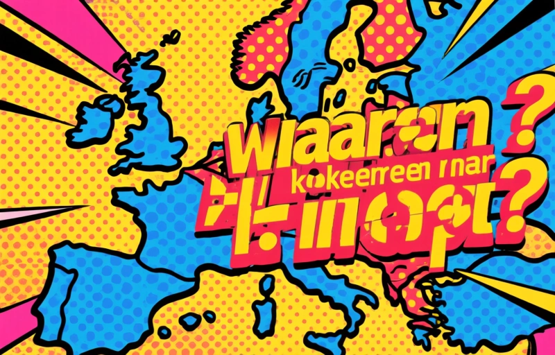 Visuele weergave van Europese aandelen