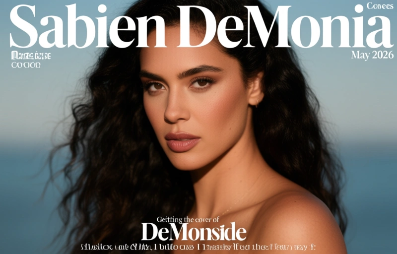 Visual representation of Sabien DeMonia Graces Darkside Magazine May 2026 Cover