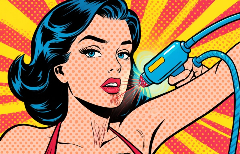 Visual representation of Laser Hair Removal