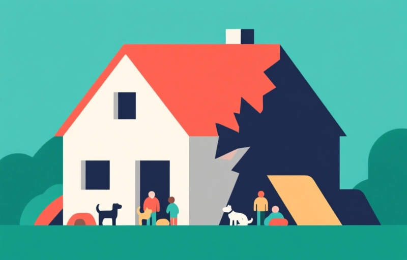 Huisbrand verwoest woning: 5 personen en huisdieren dakloos