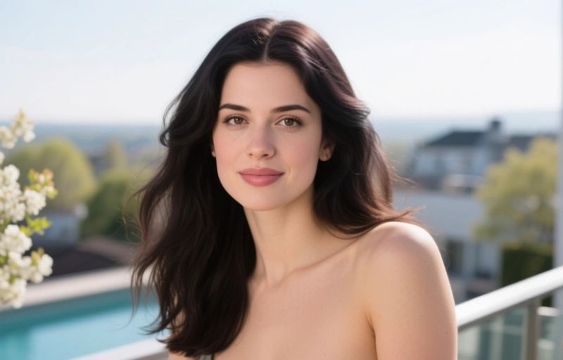 Visuelle Darstellung von Lucy Mochi ist Penthouse Pet des Monats April