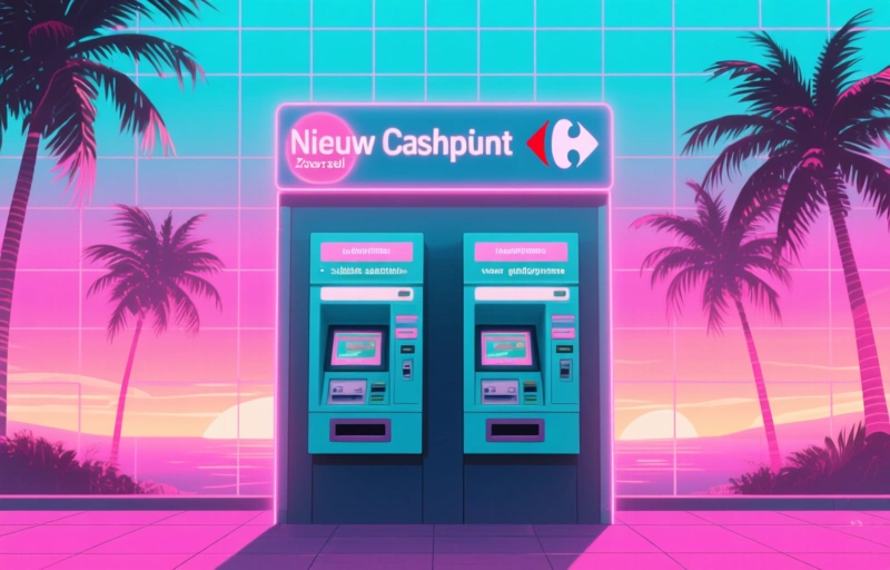 Nieuw cashpunt Carrefour Zoersel: dubbele automaten voor geldopname