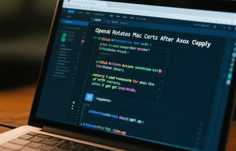 Visual representation of OpenAI Rotates Mac Certs After Axios Supply Chain Attack