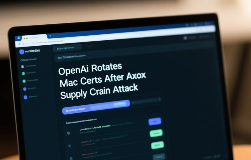 Visual representation of OpenAI Rotates Mac Certs After Axios Supply Chain Attack