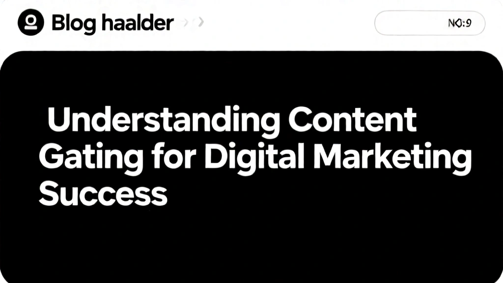 Understanding Content Gating for Digital Marketing Success