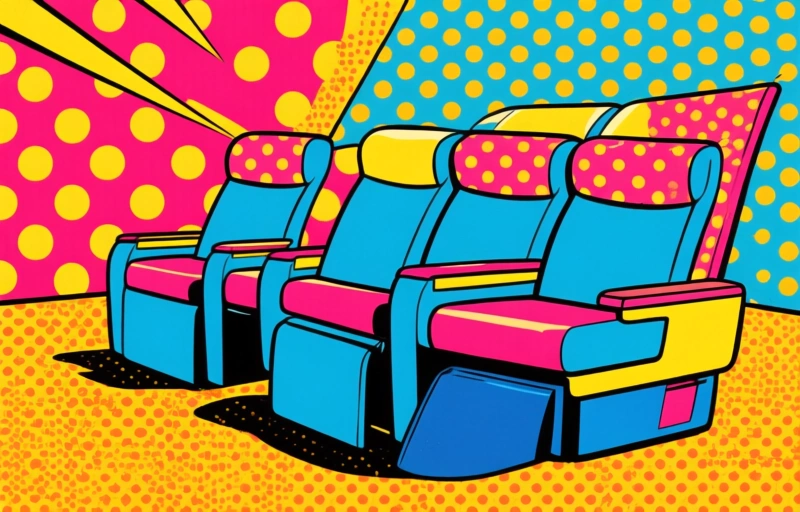 Visual representation of United's Economy Couch Seats