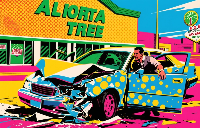 Alerta en Dollar Tree de Las Vegas: Arrestan a hombre tras estrellar coche