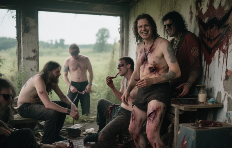Schmutzige Fetisch-Orgie bei Raw Road Nation