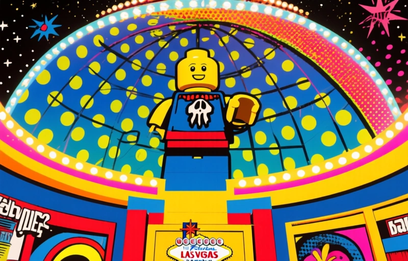 Lego verwandelt Las Vegas LED-Kuppel in den Todesstern