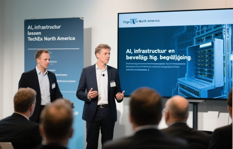Visuele weergave van AI, infrastructuur en beveiliging