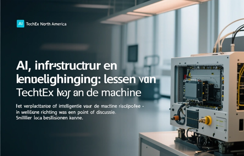 Visuele weergave van AI, infrastructuur en beveiliging