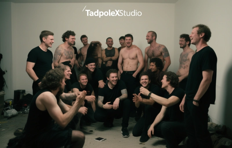 12-Man Gangbang Video Launch from TadpoleXStudio