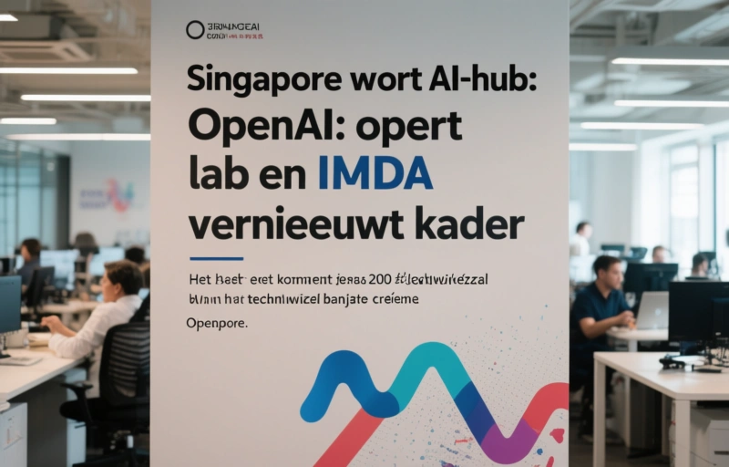 Visuele weergave van Singapore wordt AI-hub
