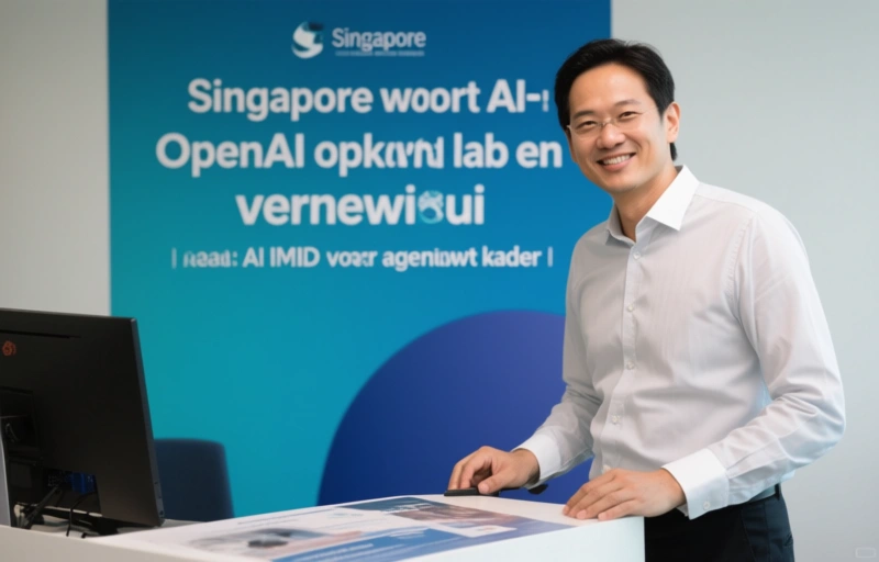 Visuele weergave van Singapore wordt AI-hub