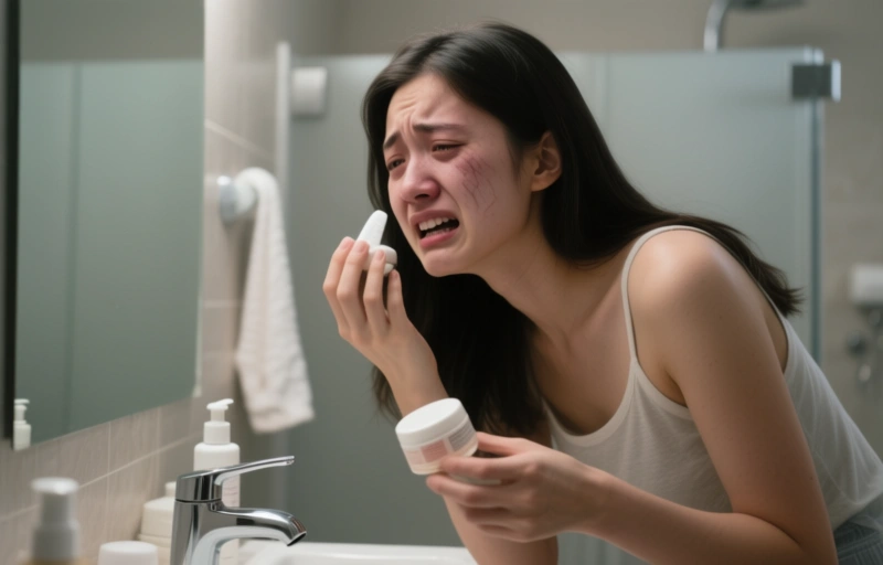 Teens' Skin Troubles from Overusing Skincare Products