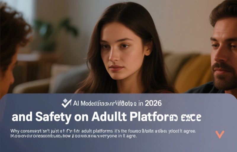 Visual representation of AI Moderation and Safety on Adult Platforms in 2026