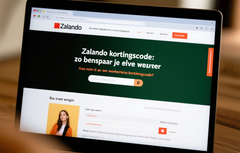 Visuele weergave van Zalando kortingscode