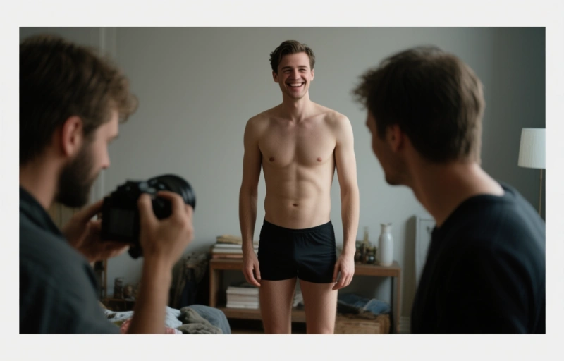 Seltene & Sammelbare Frontale Männliche Akte