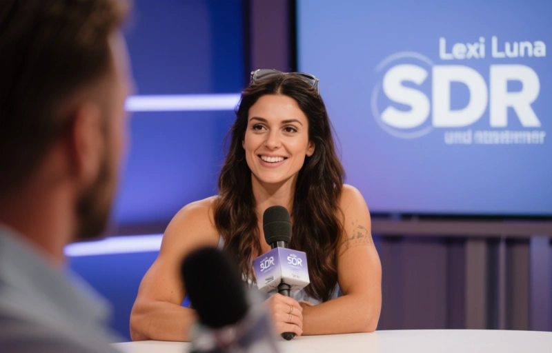 Visuelle Darstellung von Lexi Luna über Self-Care und Ausdauer im SDR Show Interview