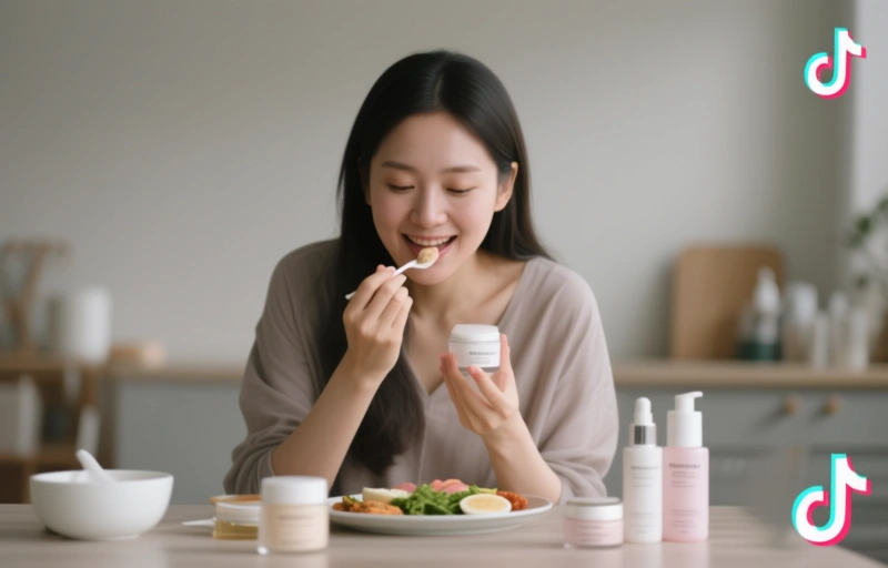 TikTok's Skincare Trend: Should You Eat It Too? Expert Weighs In