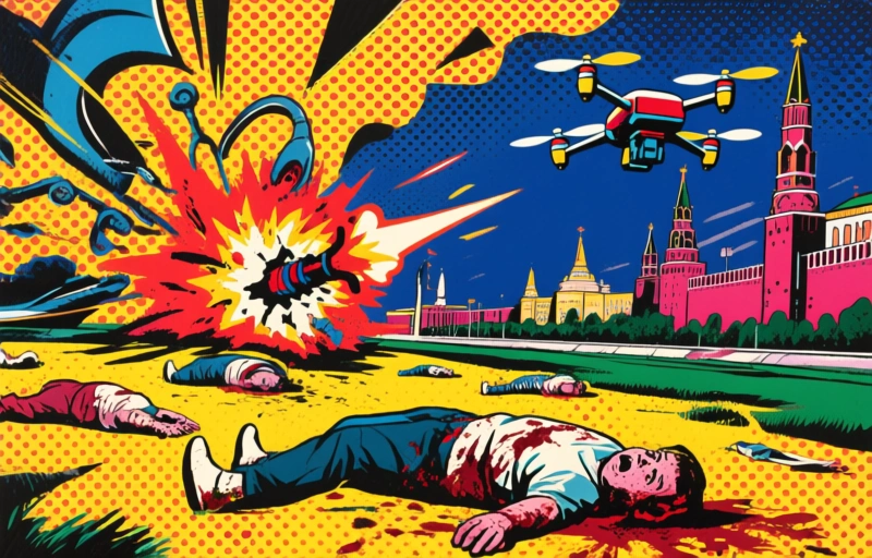Record drone-aanval op Moskou: drie doden en raffinaderij geraakt