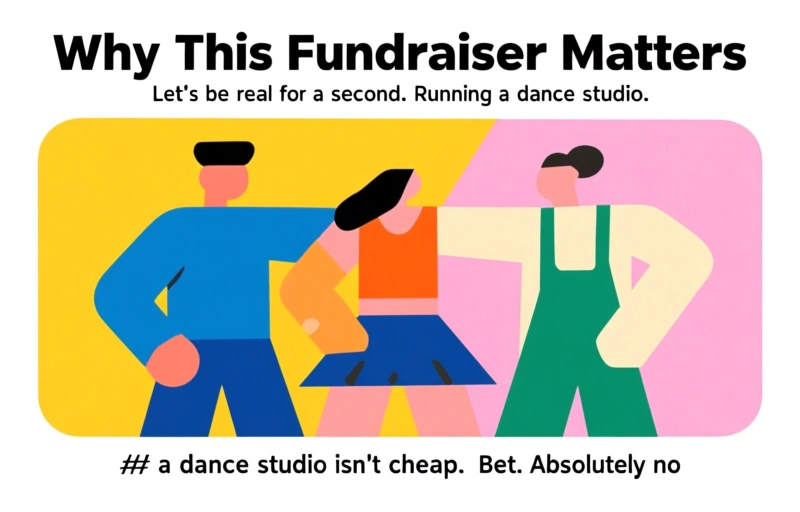 Visual representation of Community Dance School Fundraiser This Weekend