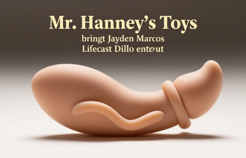 Visuelle Darstellung von Mr. Hankey’s Toys bringt Jayden Marcos Lifecast Dildo heraus