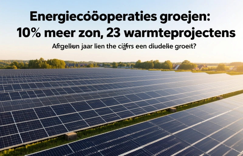 Visuele weergave van Energiecoöperaties groeien