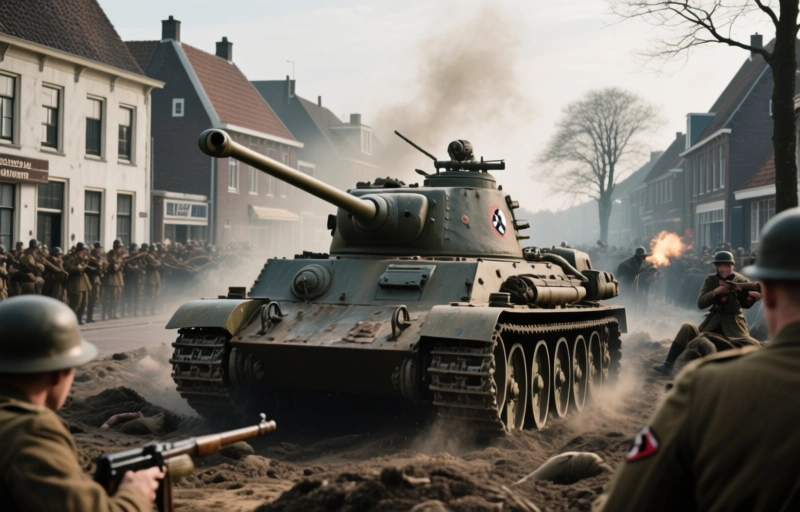 Visual representation of The Last-Minute Tank Battle