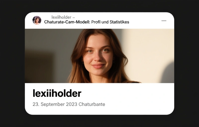 Visuelle Darstellung von lexiiholder – Chaturbate-Cam-Modell