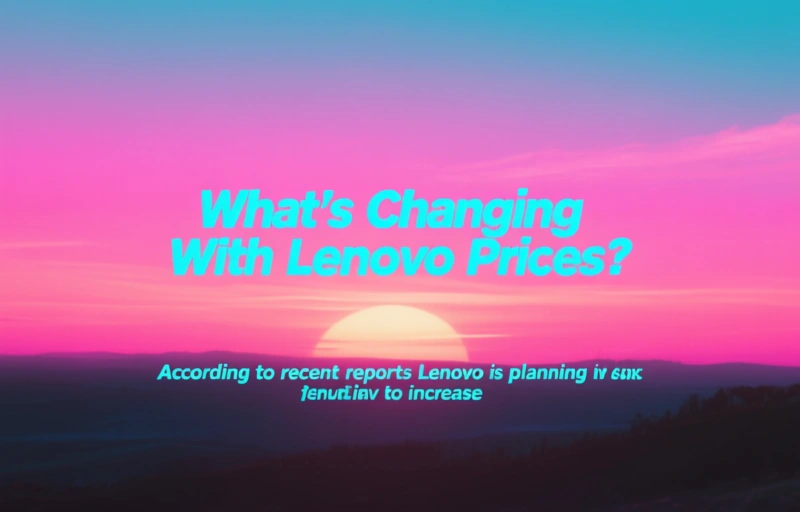 Visual representation of Lenovo Announces Price Increases on Select Computer Models