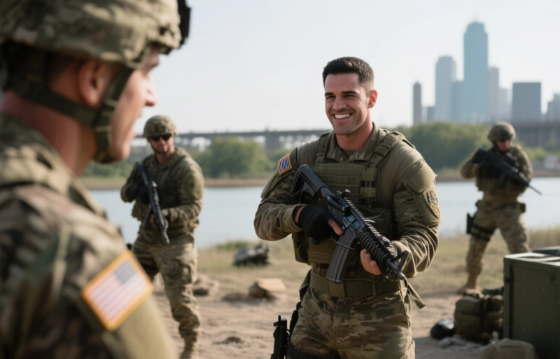 Alec Vega und River North: Heiße Militärfantasie bei Active Duty