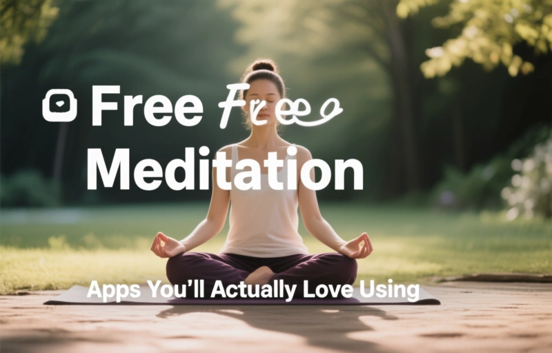 Visual representation of Free Meditation Apps You'll Actually Love Using