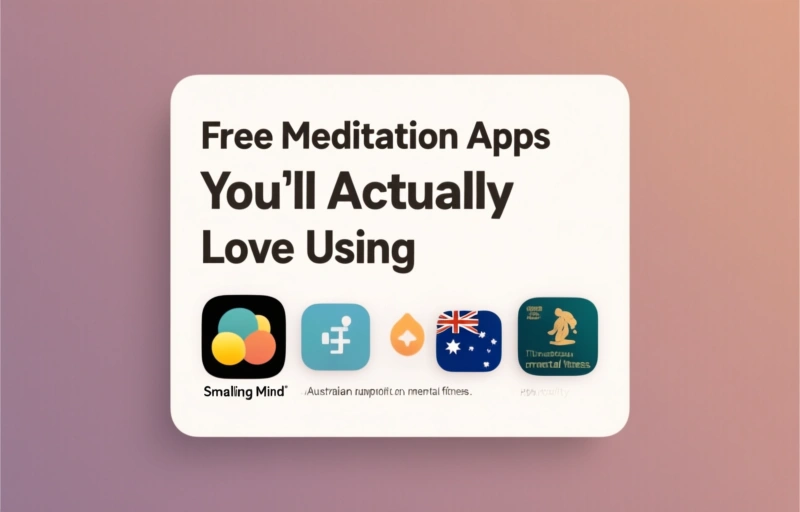 Visual representation of Free Meditation Apps You'll Actually Love Using