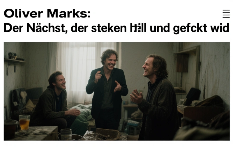 Oliver Marks: Der Nächste, der stecken bleibt und gefickt wird